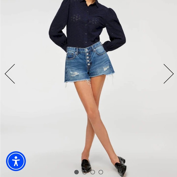 7FAMK NWT Monroe denim cutoff shorts - Picture 13 of 14